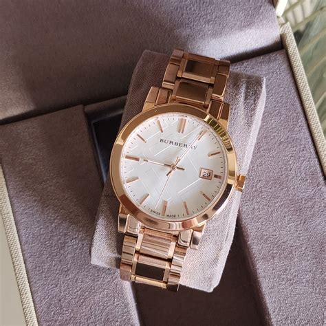 burberry city rose gold watch bu9004|Burberry Ladies The City Rose Gold PVD Watch .